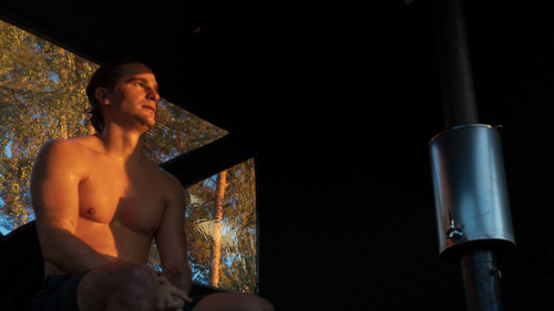 Hur många får plats i ett bastutält?