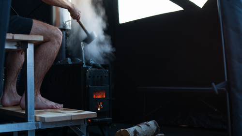 Hur varmt blir det i ett bastutält?