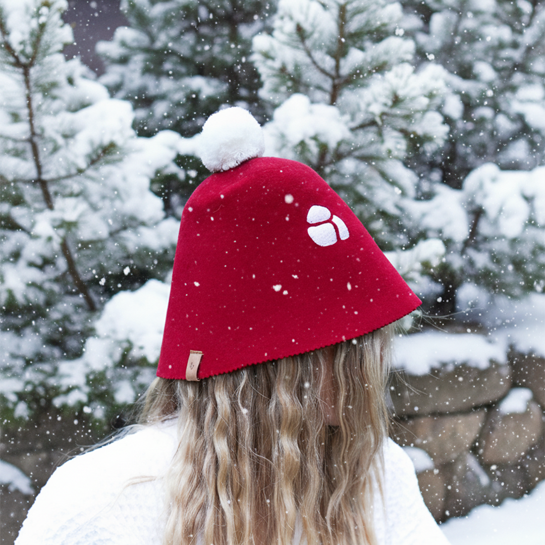 Saunta Hat – Saunamütze im Weihnachtsthema 