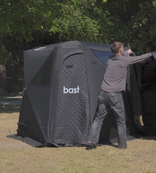 Vejrbeskyttelse for Saunatelte