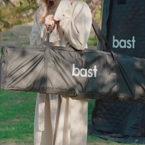 Bench in cedar wood, set of 2 